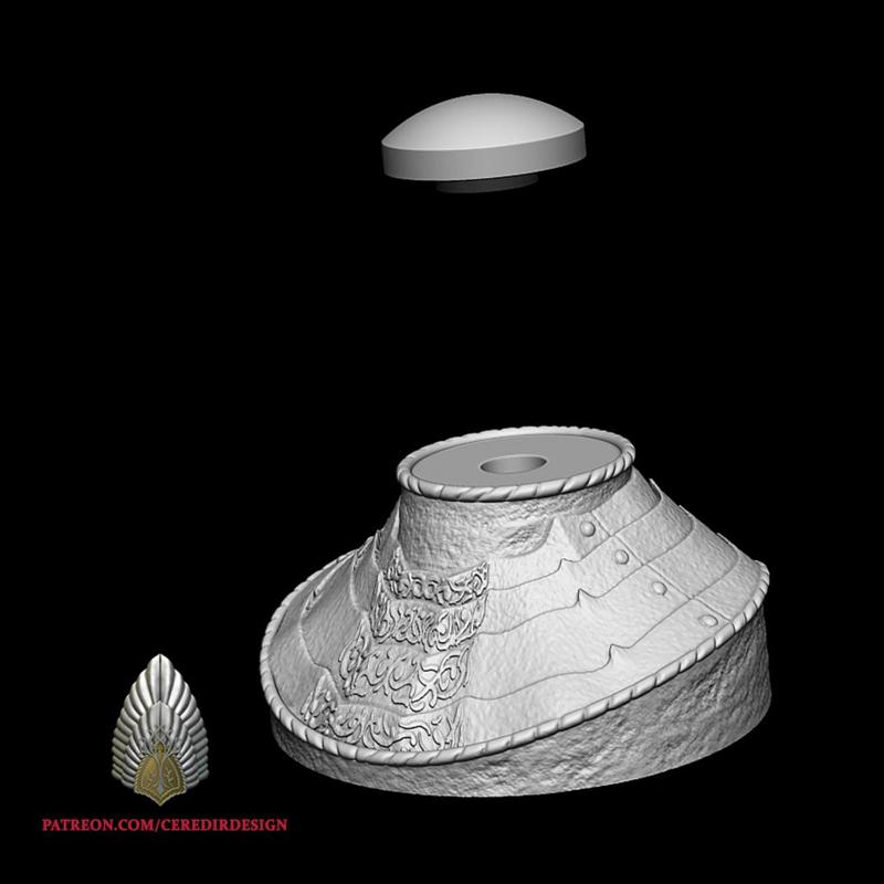 Sauron Helmet Stand lord of the rings 3D DIGITAL DOWNLOAD