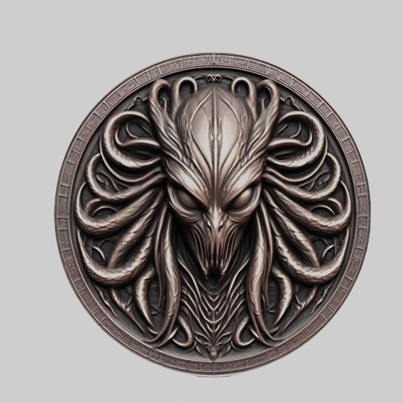 Shelob Lord of Rings Medallion for CNC Router Laser & 3D Printer
