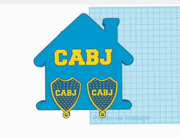 BOCA Jrs key holder (with key ring)