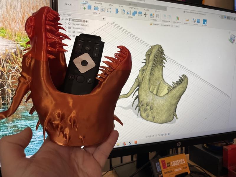 Dragon Head Remote Control Holder