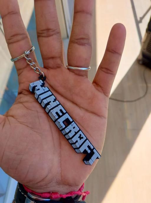 Minecraft keychain