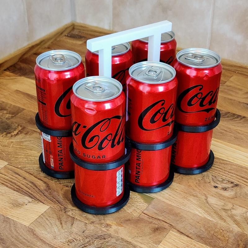 6-pack Holder for Soda Cans Or Milk Bottles