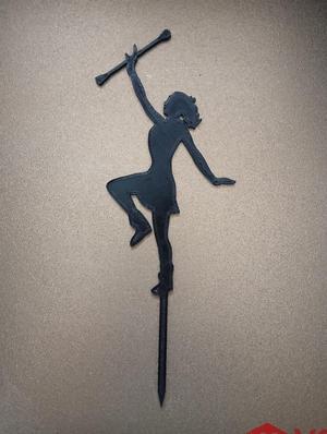 Cake majorette silhouette