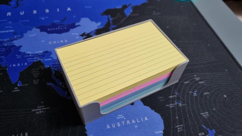 FlashCard holder for 127mm X 76mm