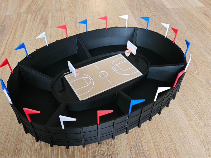 Basketball inlay for Snack Stadium