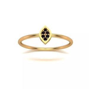 Jewelry gold ring with stones