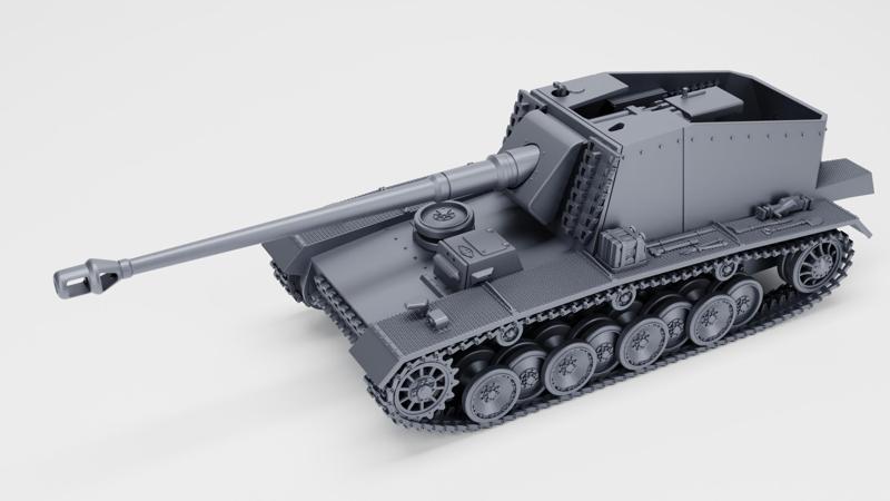 Sturer Emil - 12.8cm K L/61 (Sfl.) auf VK 30.01(H)  (Germany, WW2)