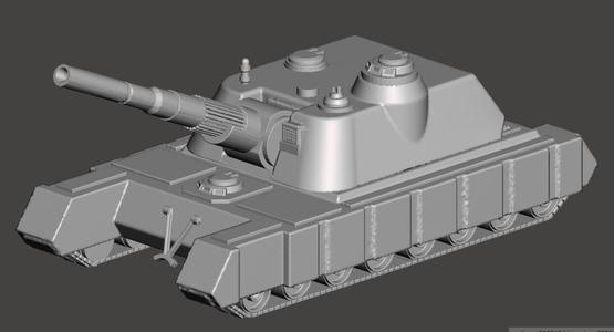 1-100 Combine Mobile Howitzer Proxy for Ogre board game