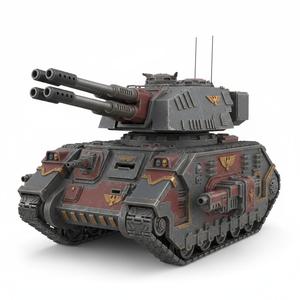 Heavy Armored Anti-Air Cannon Tank - Sci-Fi Tabletop Combat Vehicle 3D Print STL