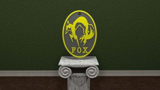 Metal Gear Solid Fox Pendent.