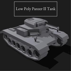 Low Poly Panzer II Tank