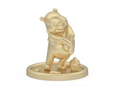 cnc pooh statue 3D model printable design