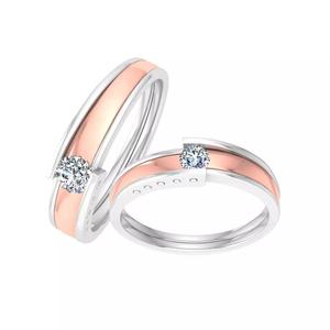 Couple Band Ring 3dm stl render detail