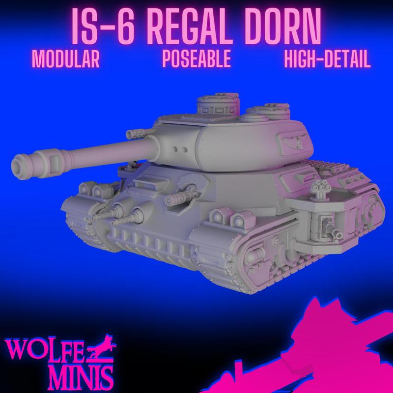 IS-6 Regal Dorn Praetorian Heavy Tank - Imperial Army Red Rifles