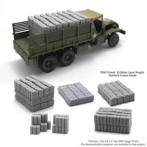Jerry cans on US GMX CCKW Truck, Objective Marker, WW2 Wargaming Scatter Terrain