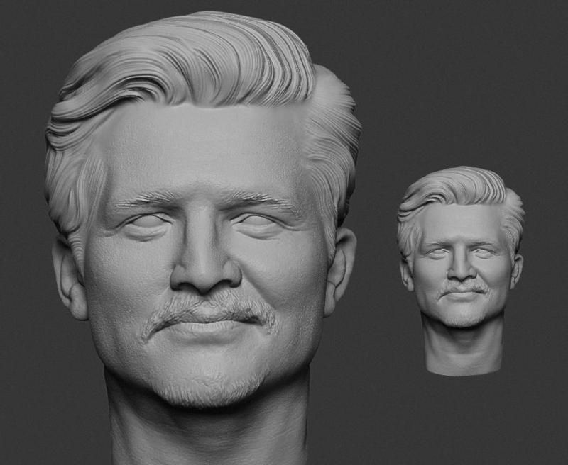 (1/6 1/12)Mister Fantastic Dr. Reed Richards Pedro Pascal The Fantastic Four: First Steps (2025) head headsculpt