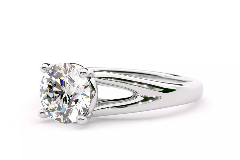 Coronado Split Shank Solitaire Engagement Ring