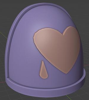 Lamenter Space Marine Shoulder Pad
