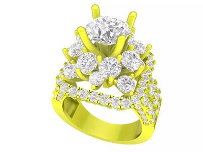 7888 luxury diamond women Fashion ring