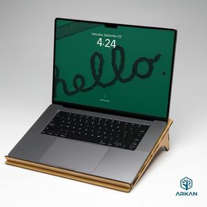 Premium Customizable Laptop Stand – Laser Cut Design