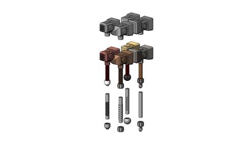 Fantasy Hammer 3D print model