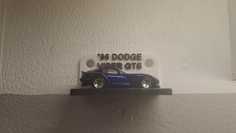 Wallmount Hot Wheels Car