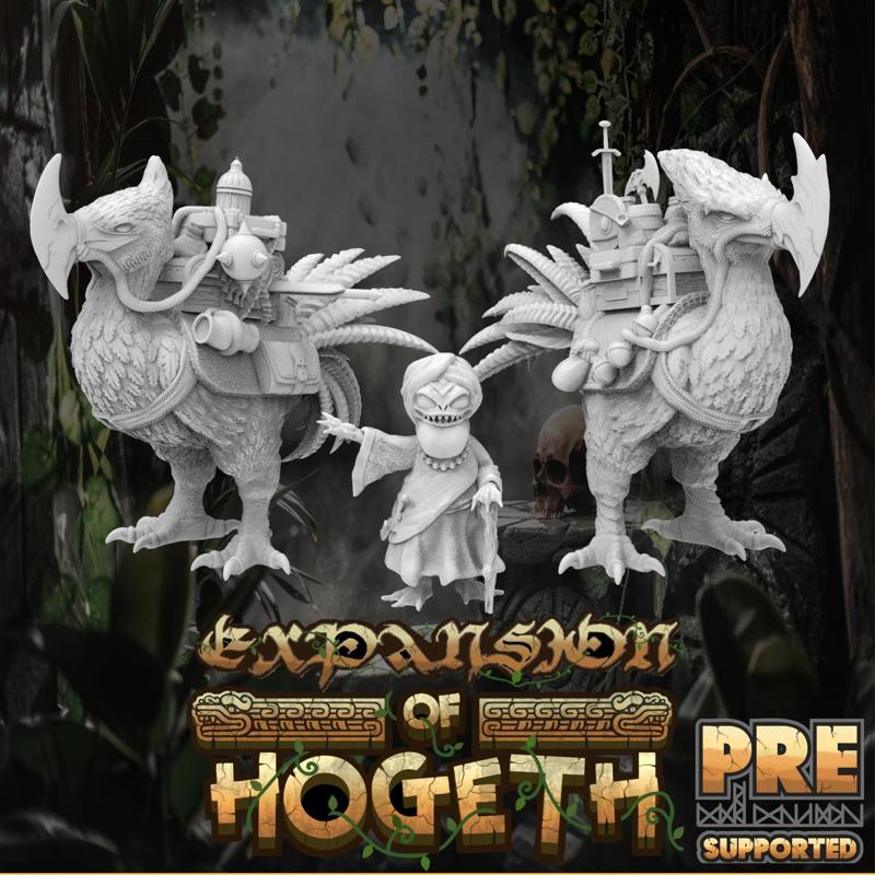 Mer'Gurgler Frogfolk Trader & Draft Birds