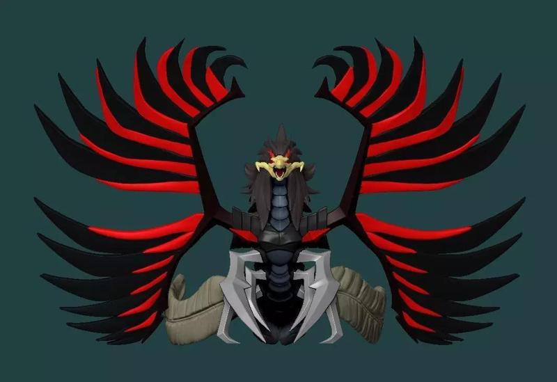 BlackWing Dragon 3d Printable Figure 3D print model