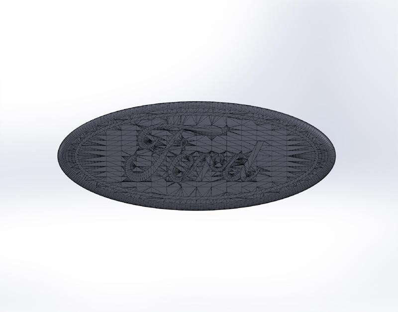 🔵🚗 Logo Ford - 3D Printable STL File 🚗🔵