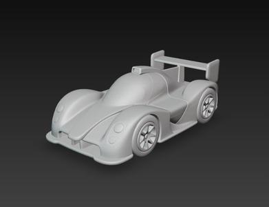 Le Mans Car – Modelo 3D de Auto de Carreras Resistencia para Impresión 3D
