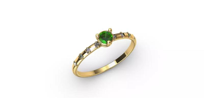 Anillo solitario para dama-mujer -v-