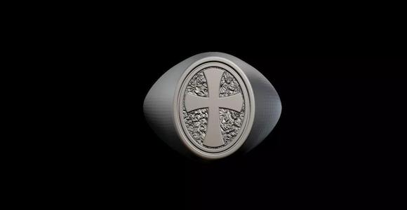 Pope Cross Ring Size 10