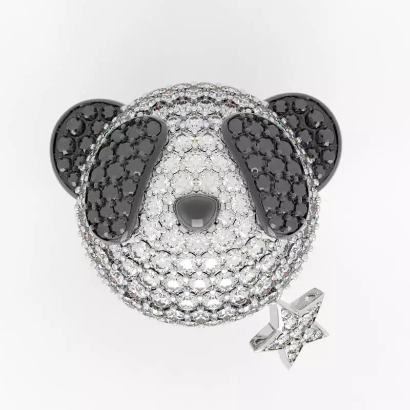 Playful Panda Animal Ring