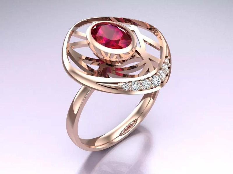 Oval stone ring - Womens  Rings - N762948