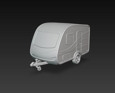 Caravan – Modelo 3D de Casa Rodante para Impresión 3D