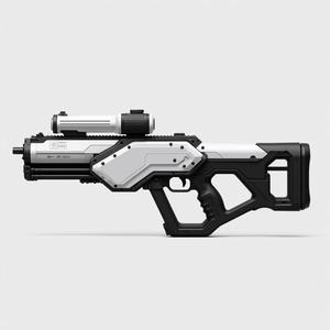 futuristic sci-fi bullpup assault rifle