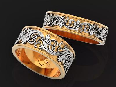 Paired wedding rings 1516