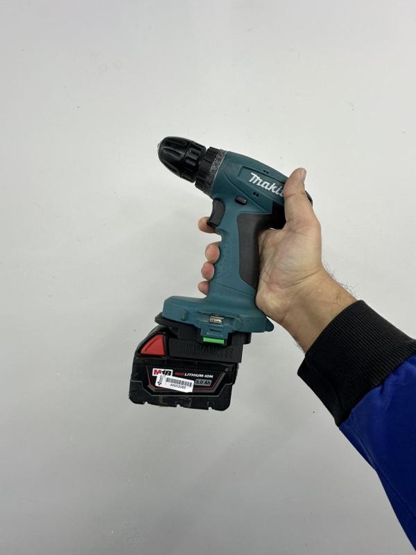 Milwaukee m18 battery on Makita 18V NiCad NiMh