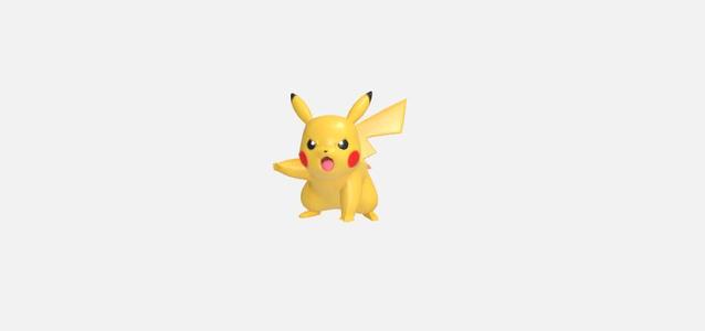 Pikachu - Dynamic Battle Pose 3D Printable Figurine
