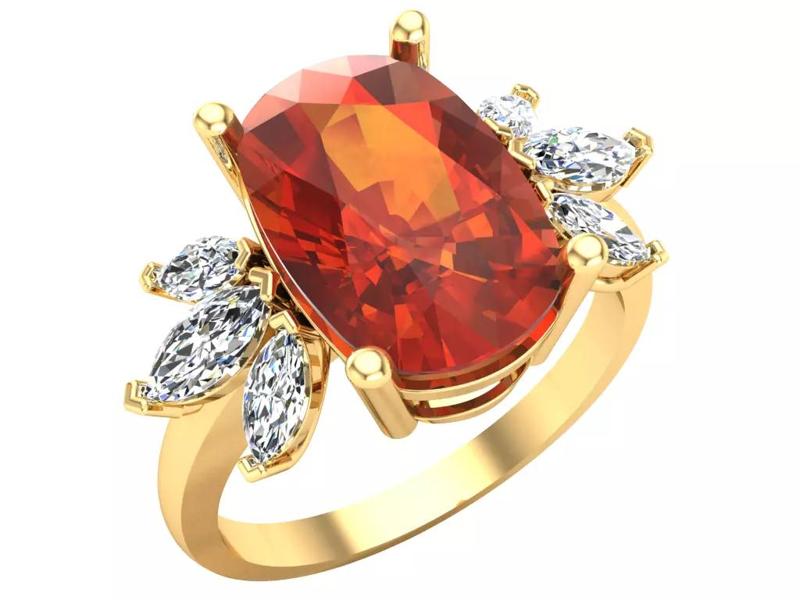 Oval stone ring - Womens  Rings - N903