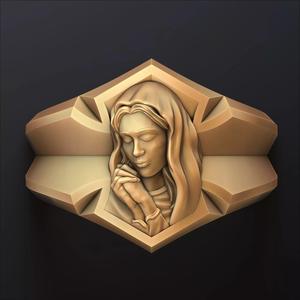 Praying Holy Mary Ring
