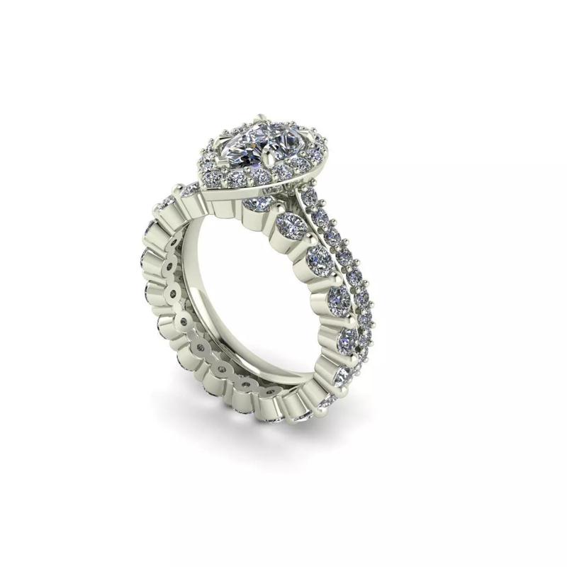 Pear Woman Wedding Ring