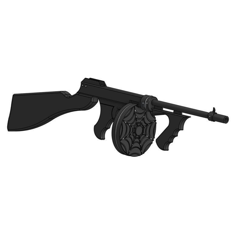 Hazbin Hotel Angel Dust Tommy Gun Prop