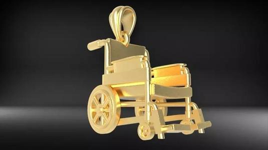 Wheel Chair Pendant  Charm Bracelet Jewelry