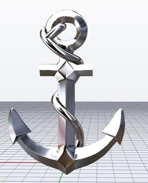 Boat Anchor Pendant from XXX Tentacion