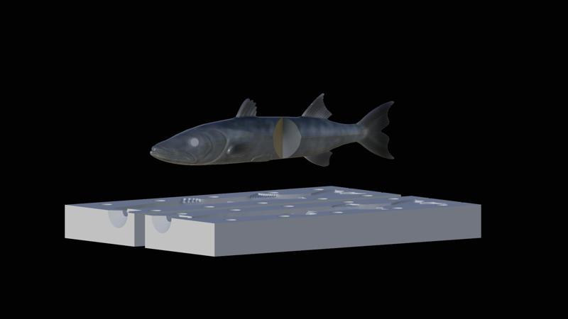 AM bait great barracuda fish 13cm breaking form for predator fishing