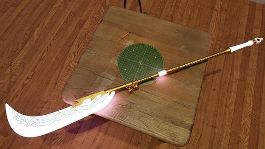 K-pop demon hunters Mira LED Glaive/Gok-Do READ WARNING