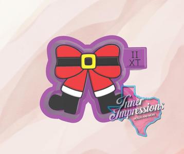 Santa Bow Freshie Mold