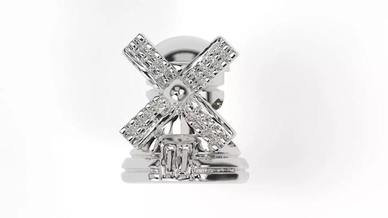 Windmill Charm