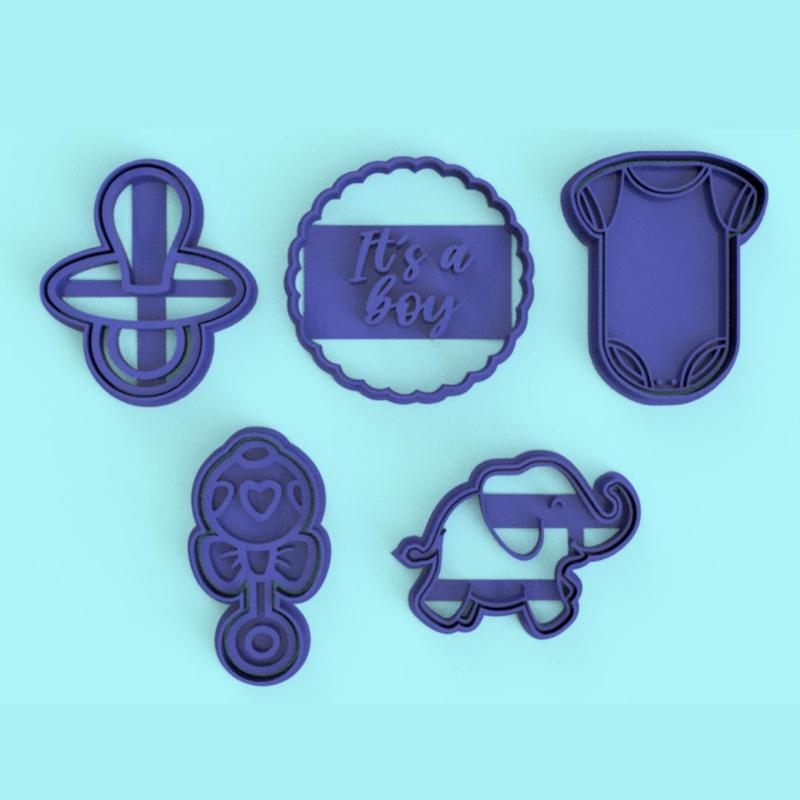 baby shower boy cookie cutters / baby shower boy cookie cutters